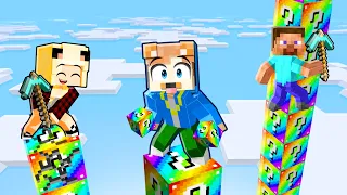 ICH TROLLE IM LUCKY BLOCK TOWER IN MINECRAFT!