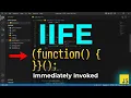 062 JavaScript IIFE Explained - Immediately Invoked Function Expressions Tutorial