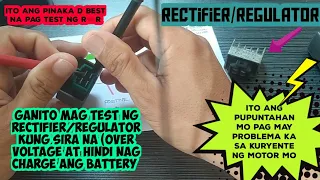 paano mag test ng 4 pin rectifier regulator para malaman kung sira na ito