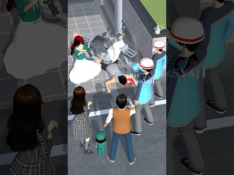 Duh malah rekam bukan tolongin😭⁉️ || #sakuraschoolsimulator #fyp