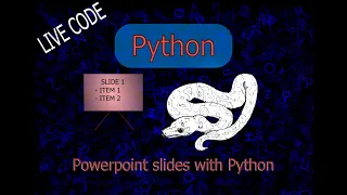 Python to create Powerpoint presentations easily - live code