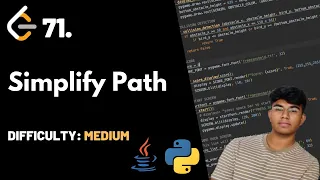 Simplify Path Leet code 71 Theory Python Java
