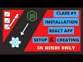 ReactJS Environment setup React Installation Create Our First App in Hindi