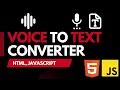 Voice To Text Converter Using HTML JavaScript Convert Speech To Text With JS Web Speech API