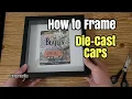 How to frame die-cast cars Hot Wheels on IKEA Shadow Box Sannahed frame