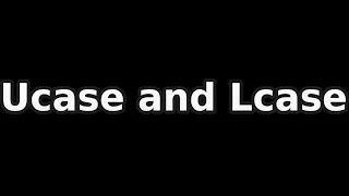 String manupulation - Ucase and Lcase in QBASIC