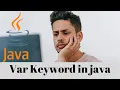 Var keyword in java java tutorials for beginners