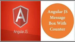 Angular JS - Message Box With Counter