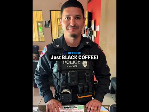 When a Cop Tries to Hide His Favorite Drink ☕😳 #usa