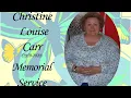 Christine Carr Memorial Service