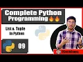 List Tuple In Python Tutorial 09 Complete Python Programming Bangla