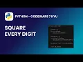 Python - Square Every Digit Codewars 7 KYU