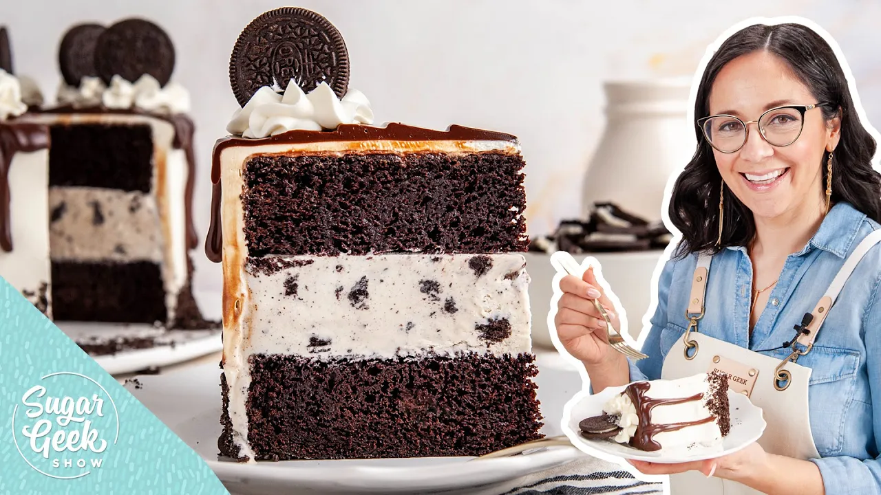 OREO ICE CREAM CAKE 3 INGREDIENTS ONLY | HOW TO MAKE COOKIES AND CREAM CAKE | HOMEMADE