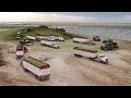 PMS Harvesting clamping 1200 tonnes per hour in Texas