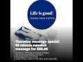 Thursday massage special 60 minute swedish massage for 55 00