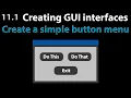 AutoIt Scripting Tutorial 11 1 The GUI - Create visual menus with buttons