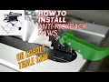How To Install Anti-Kickback Paws on Kobalt Jobsite Table Saw With Rack and Pinion Fence