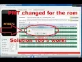 Error PMT changed for the rom SP FlashTool solution