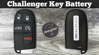 How To Replace Dodge Challenger Remote Key Fob Battery 2015 - 2023 DIY Change Replacement Batteries