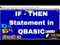 IF-THEN statement in qbasic IF--THEN computeraddiction conditional statement in qbasic