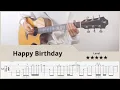 【TAB】Happy Birthday Song - FingerStyle Jazz Guitar ソロギター【タブ】