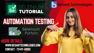 Selenium with Python Learn Browser Individual Commands Besant Technologies