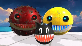 RED ROBOT PACMAN VS BLUE ROBOT PACMAN