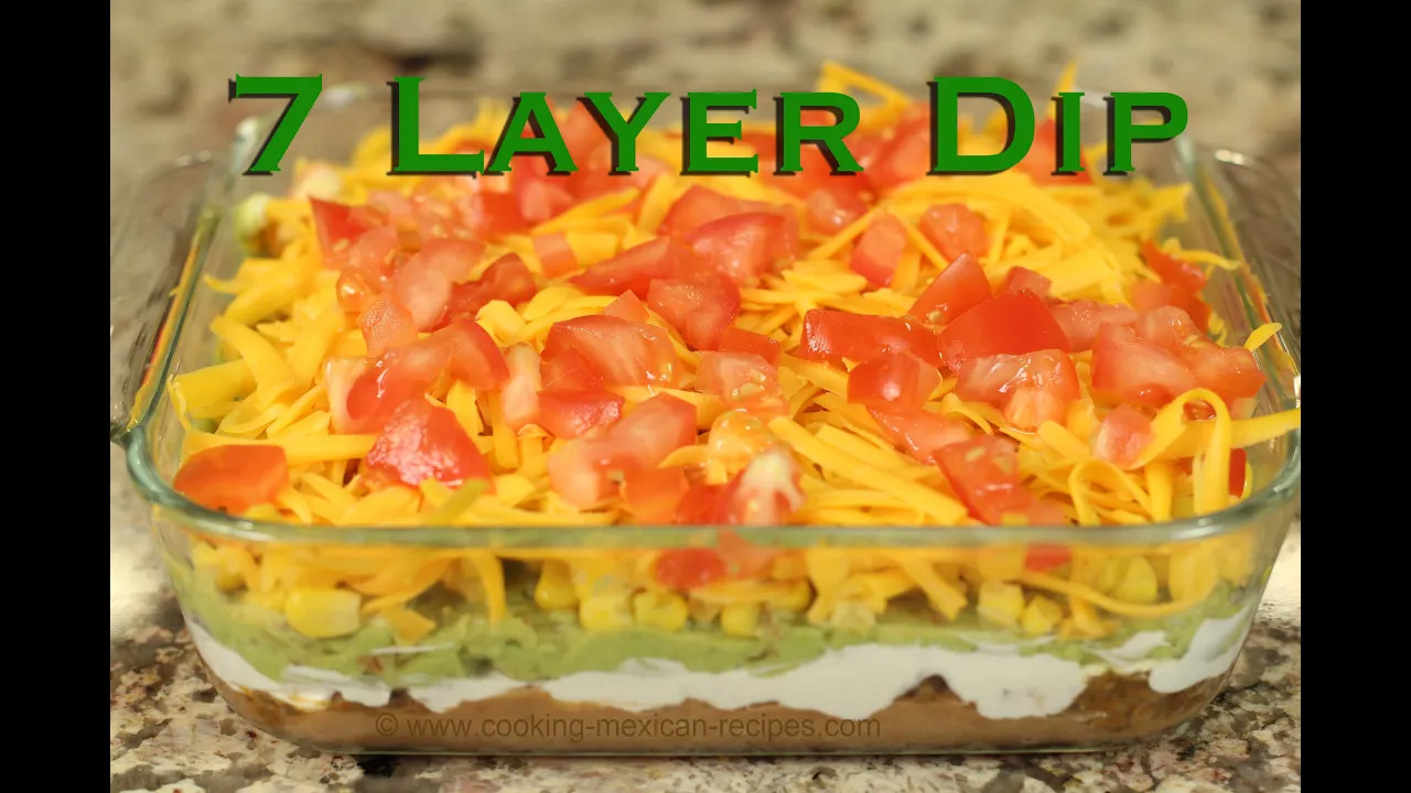 7 Layer Dip - Delicious Mexican Appetizer by Rockin Robin