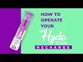 HYDE ICON RECHARGE HOW TO