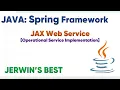 Java JAX Web Service in Eclipse - Operational Service Implementation