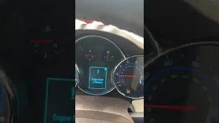 2015 Chevy Cruze engine power is reduced