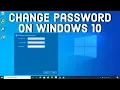 How To Change Password In Windows 10