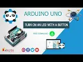 How to Turn on an led with push button arduino mblock proteus simulation