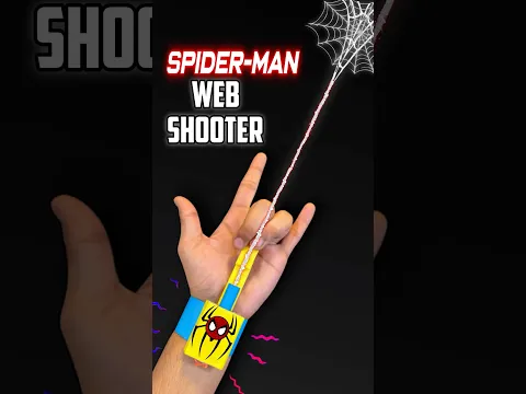 How to Make Spiderman Web Shooter with Paper 🕷️