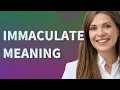 Immaculate meaning of Immaculate