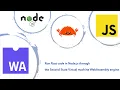 Run Rust code in Node js through the WebAssembly engine SSVM