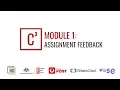 Module 1 Assignment Feedback