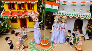 Radha's story part -553/রাধার বাড়িতে আজকে স্বাধীনতা দিবসের অনুষ্ঠান হল 🇮🇳।putular golpo/putul khela