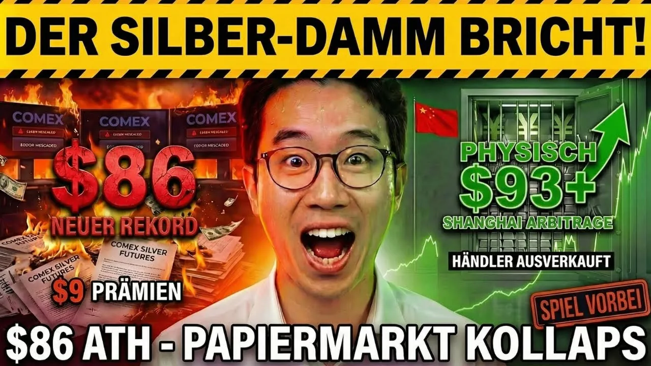 „Niemand hat Silber“: US-Münzstätten stoppen den Verkauf (8 Wochen) | Silber ist gerade auf $86