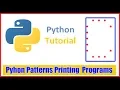 Python Pattern Printing Programs To print alphabet Symbol C by Durga Sir