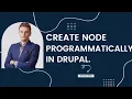 Create node programmatically in drupal 9