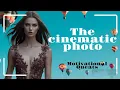 A cinematic photo of a brunette fashion model Motivational vidio