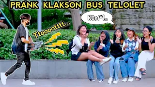 Download KOMPILASI PRANK KLAKSON BUS TELOLET.. AUTO KAGET NGOMONG KASAR.. MP3