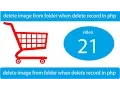 delete image from folder when delete record in php