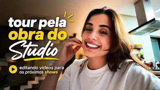 Um dia comigo e um tour pela obra - Isadora Pompeo