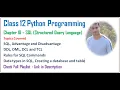 SQL-Structured Query Language Class 12 Computer Science with Python 42