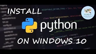 Python Tutorial How to Install Python for Beginners on Windows 10 in PC