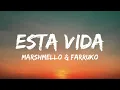 Marshmello, Farruko - Esta Vida (Letra / Lyrics) - Volume enhanced by 4.3 DB