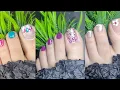 Cute stylish pedicure nail art ideas DIY foot nail art best toe nail art designs for beginners