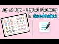 Top 25 Tips for Digital Planning in Goodnotes Free Digital Planner